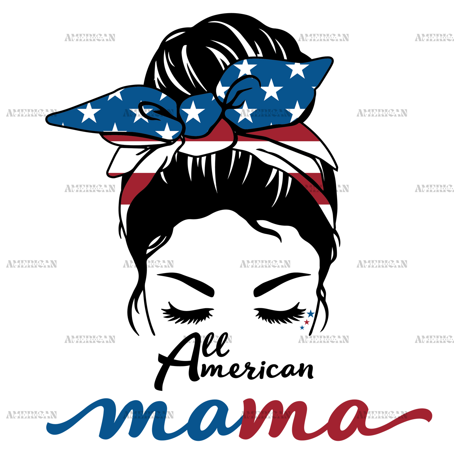 All American Mama DTF Transfer