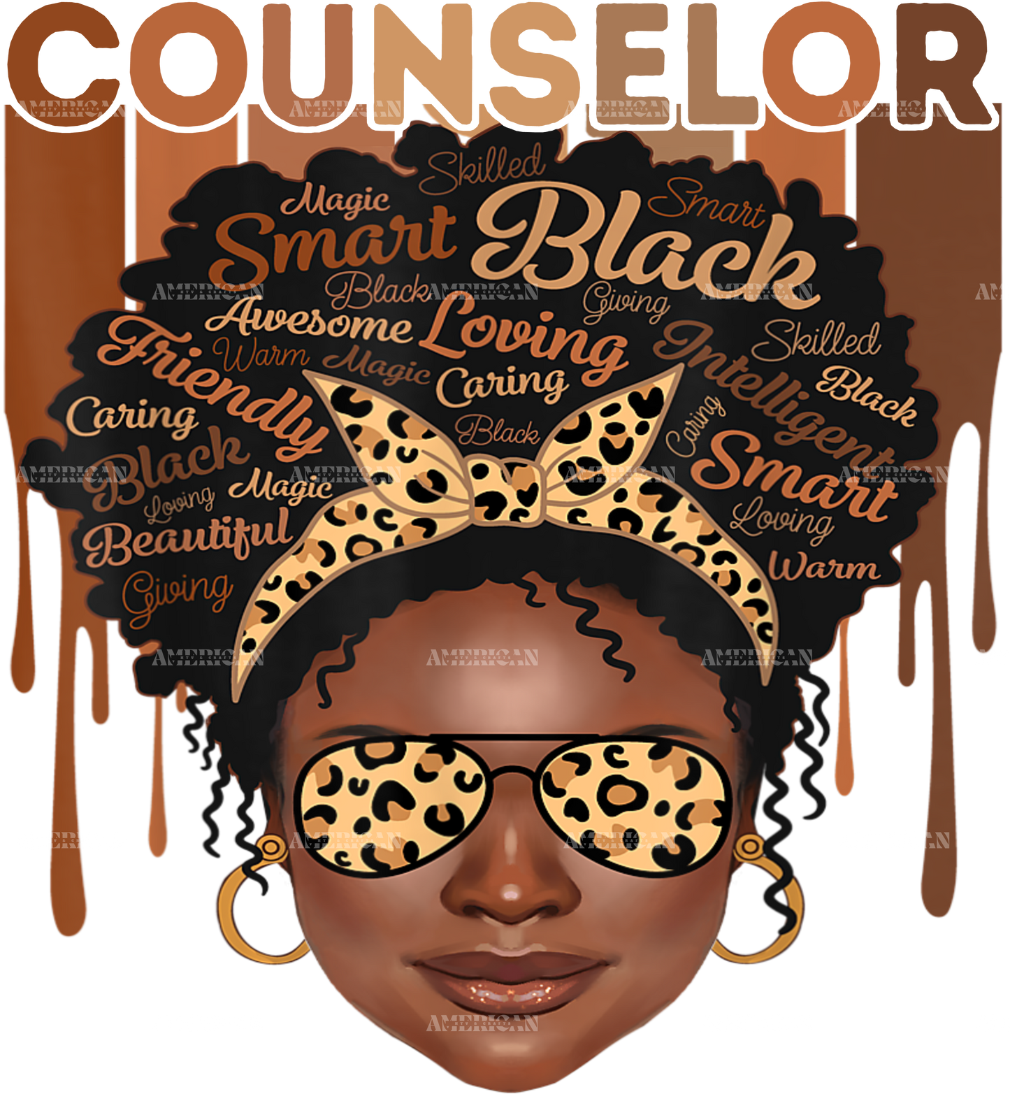 Black Counselor DTF Transfer