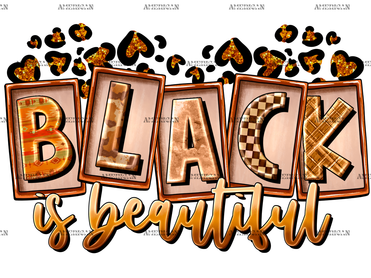 Black Is Beautiful-2 DTF Transfer