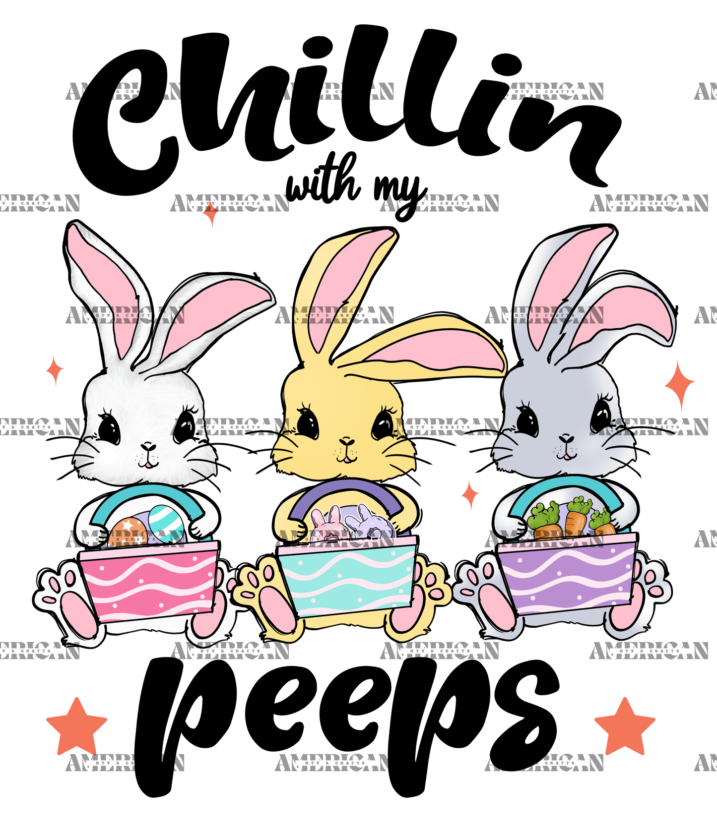 Chillin With My Peeps-2 DTF Transfer