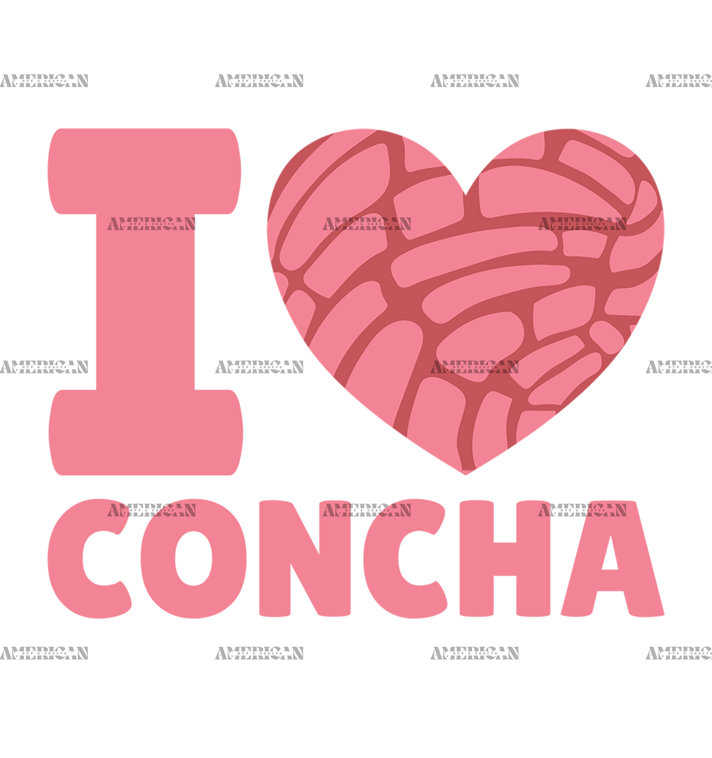 I Love Concha-1 DTF Transfer