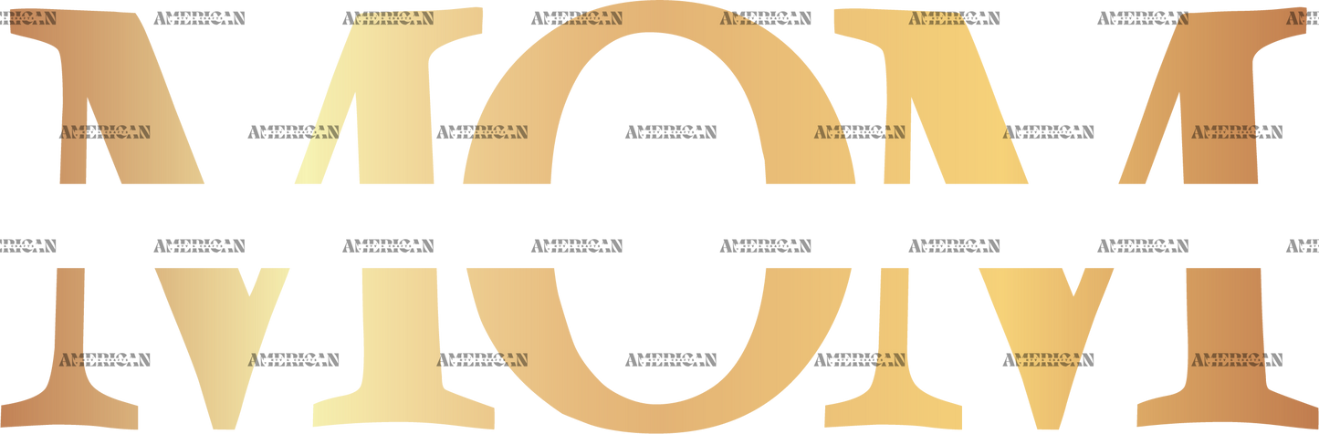 Mom Custom Gold DTF Transfer
