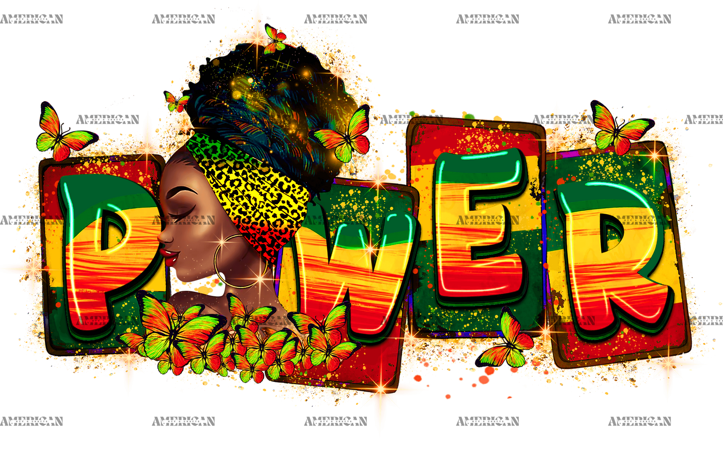 Power Black Women DTF Transfer