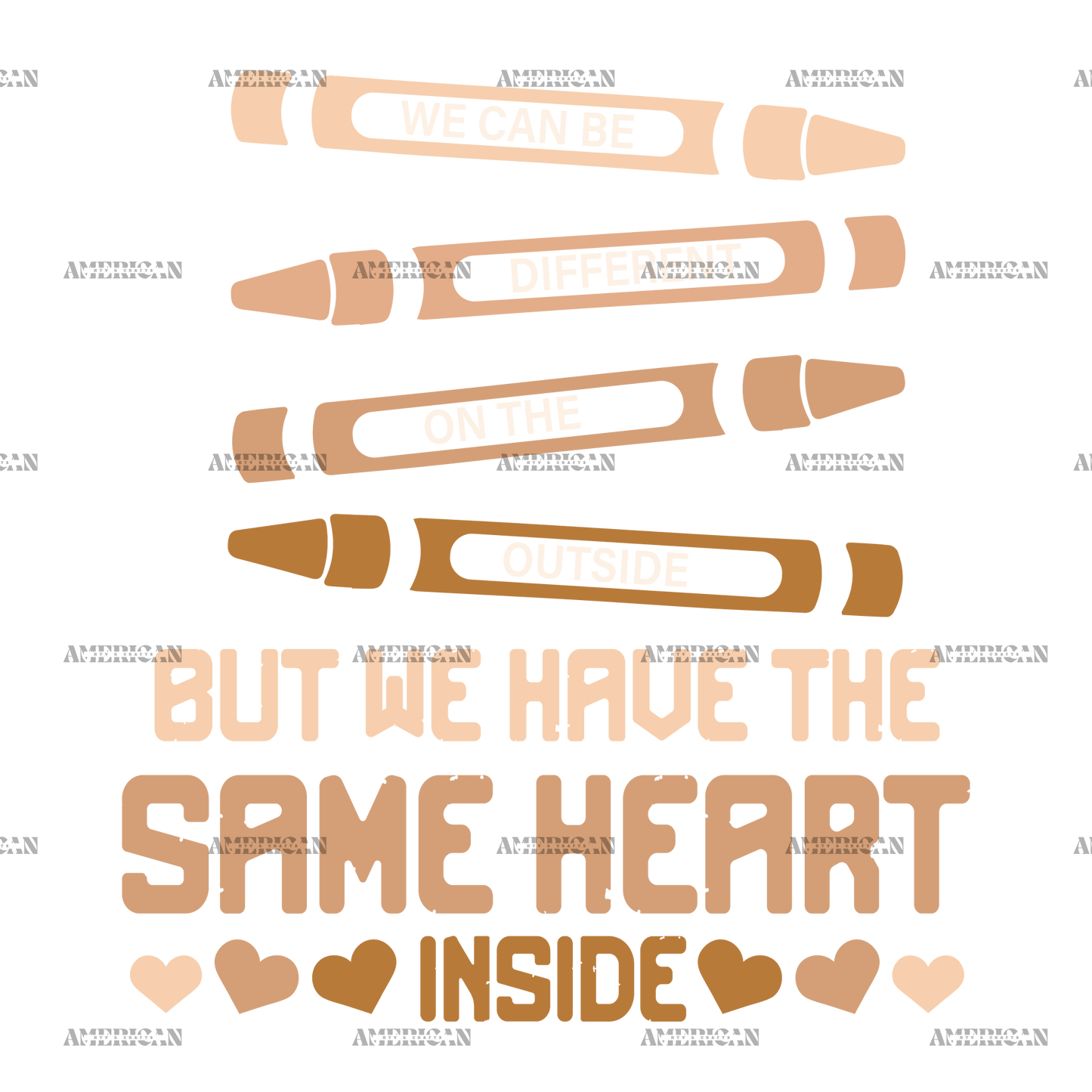 We Have Same Heart Inside-2 DTF Transfer