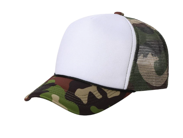 Trucker Cap Polyester Foam Front 5 Panel (Pack of 12)
