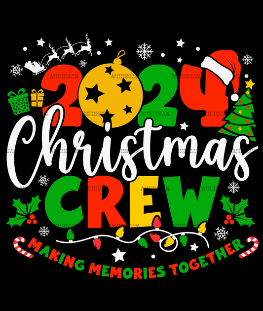 2024 Christmas Crew-2 DTF Transfer