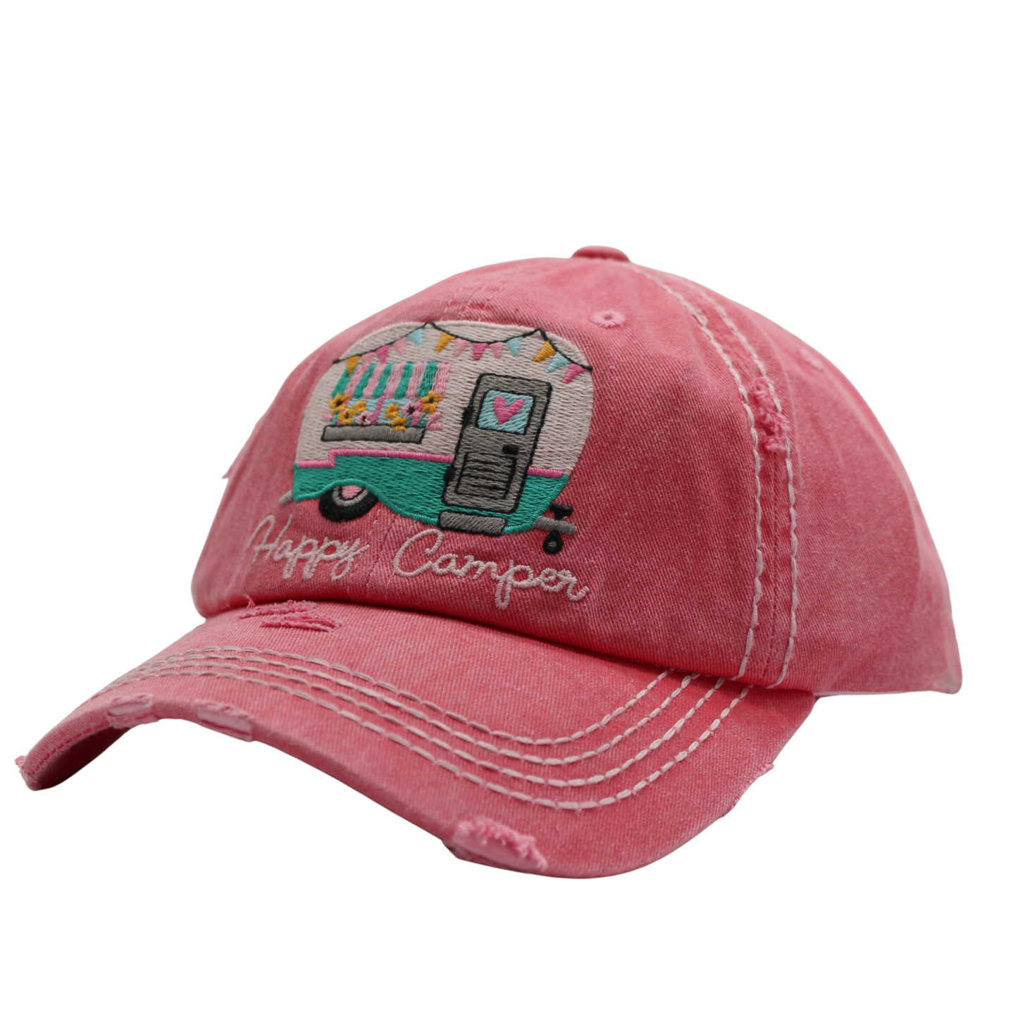 Vintage Distressed Embroidered Caps