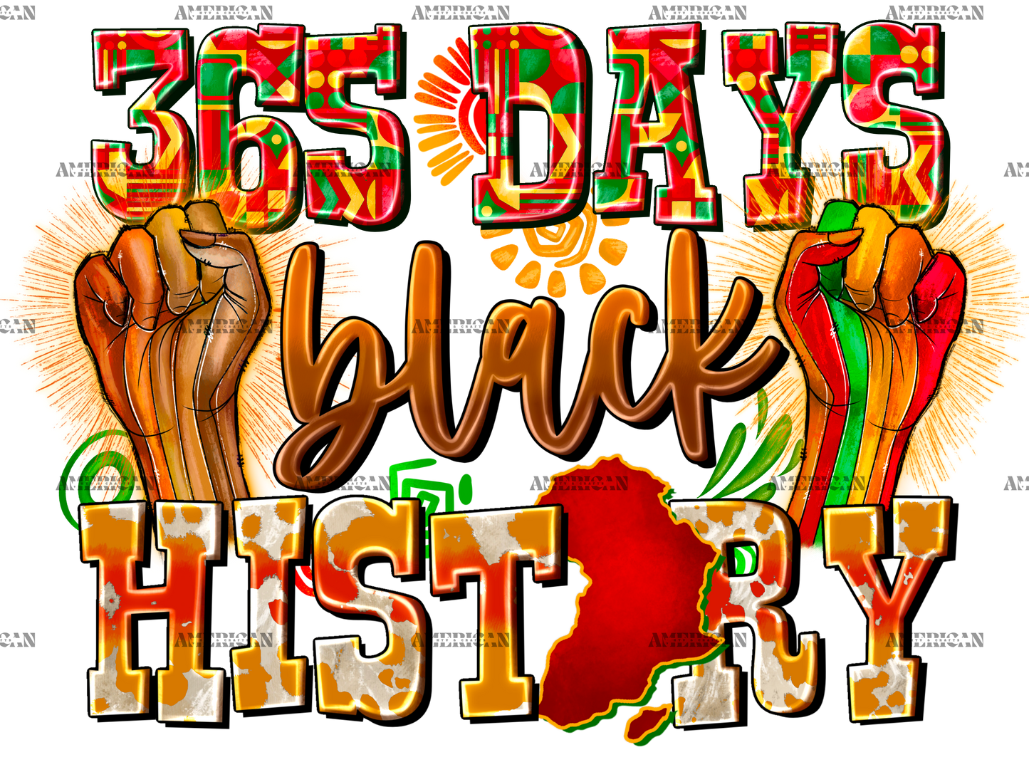 365 Days Black History-2 DTF Transfer