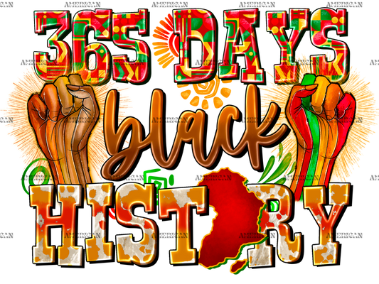 365 Days Black History-2 DTF Transfer