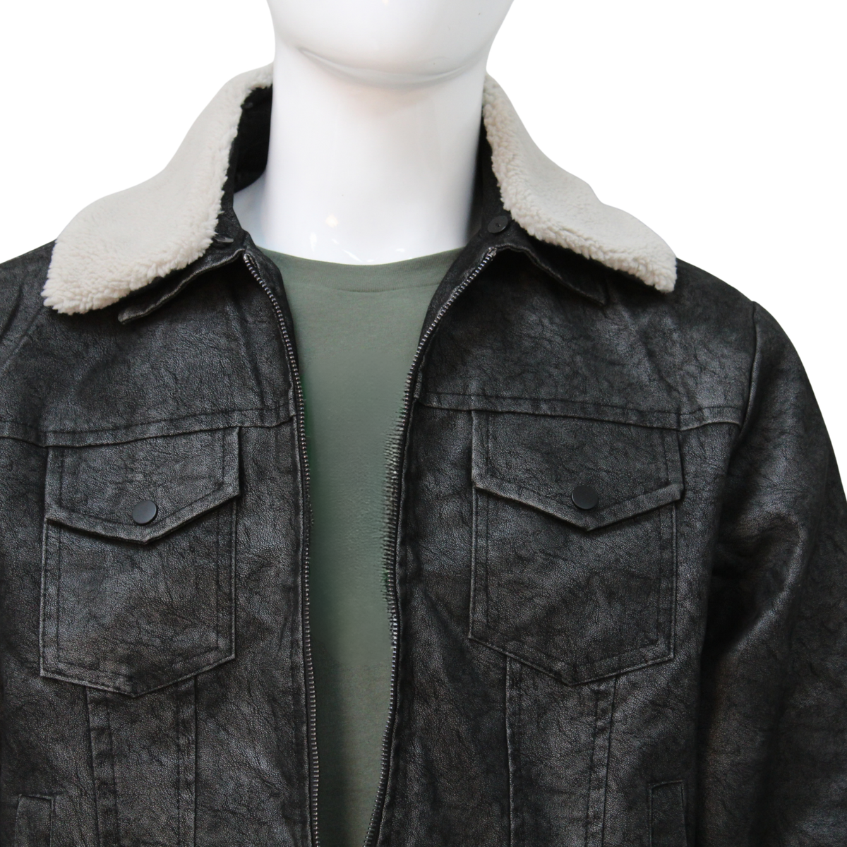 Leather Bomber Jacket