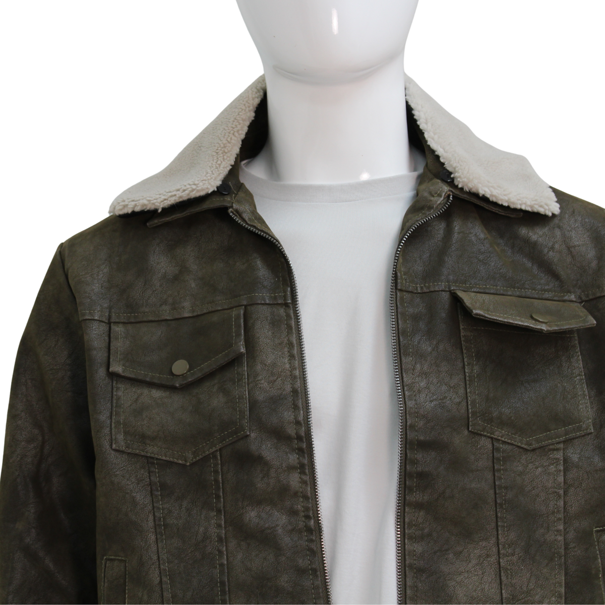 Leather Bomber Jacket