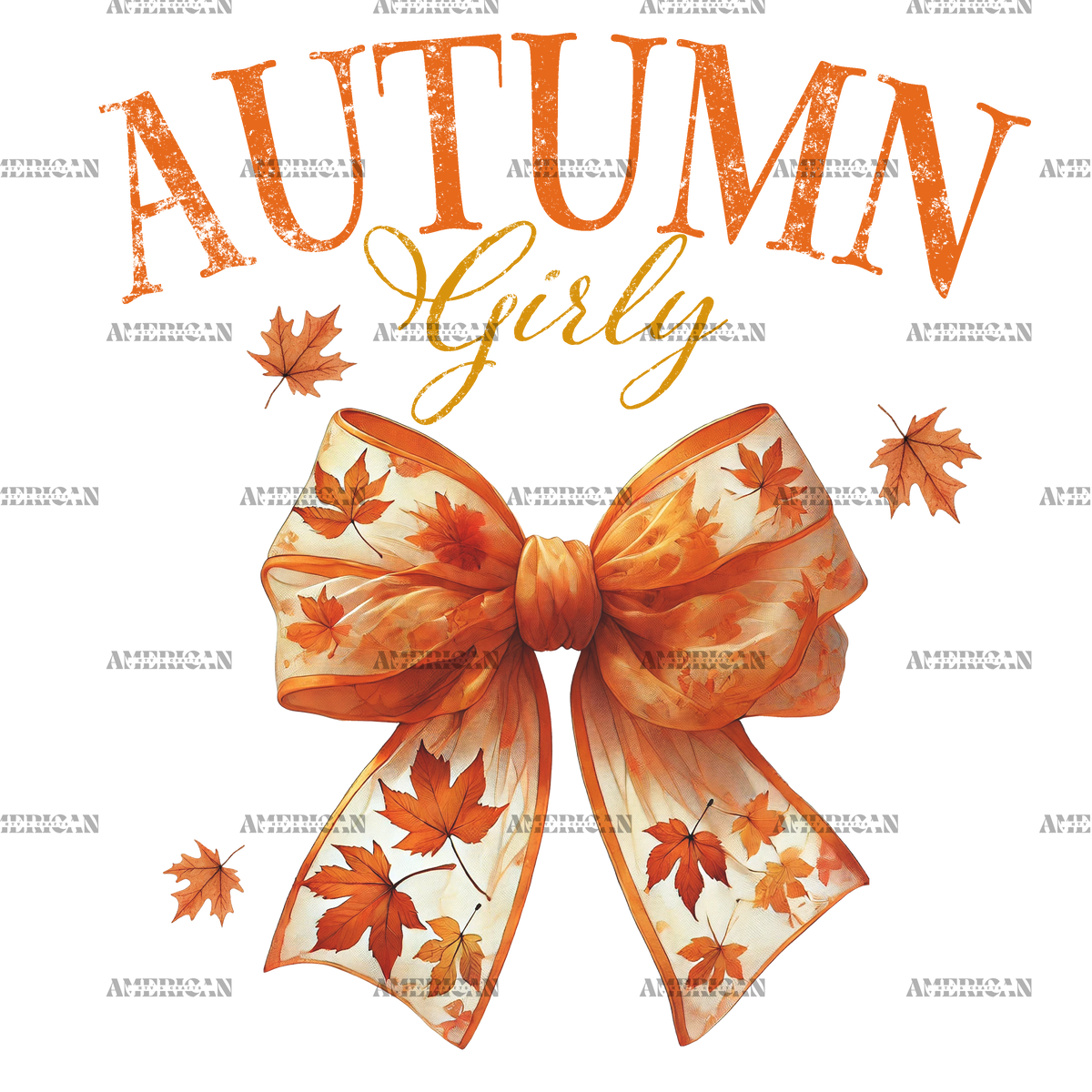Autumn Girly Bow-2 DTF Transfer