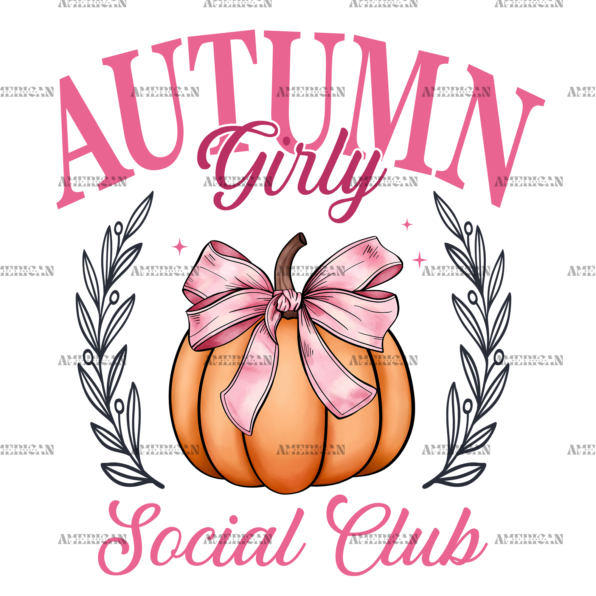 Autumn Girly Social Club-1 DTF Transfer