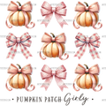 Autumn Pumpkins Bows-7 DTF Transfer