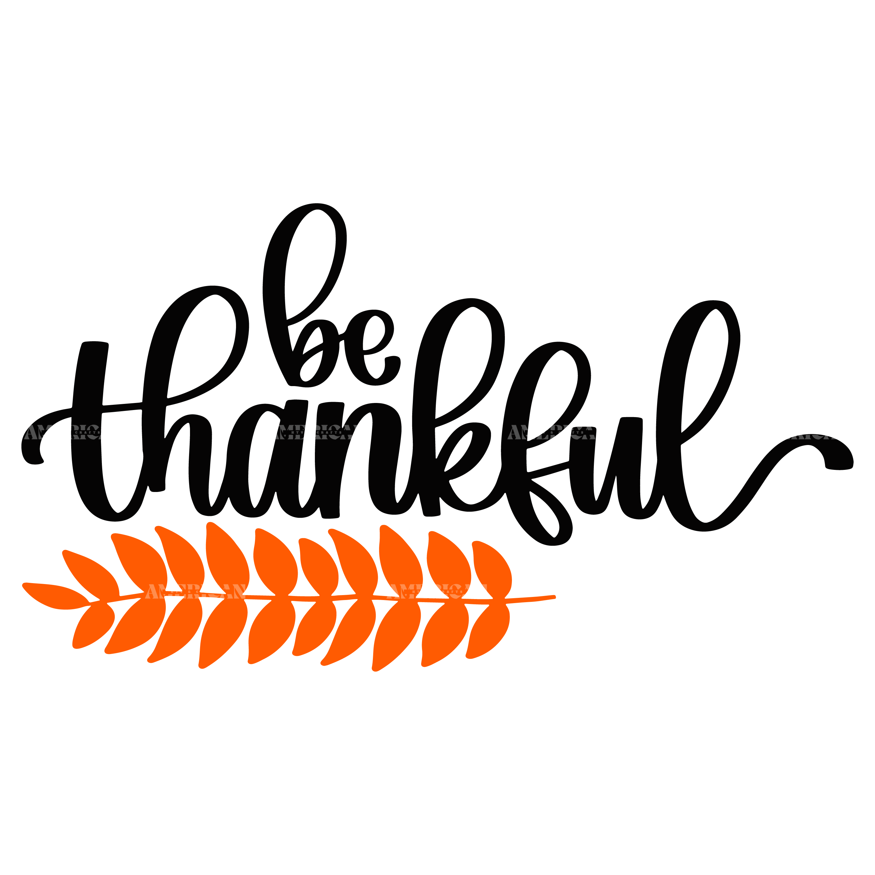 Be Thankful DTF Transfer