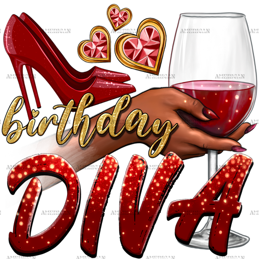 Birthday Diva DTF Transfer