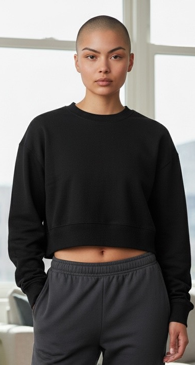 Women’s Crop Top Sweatshirts By American & Co
