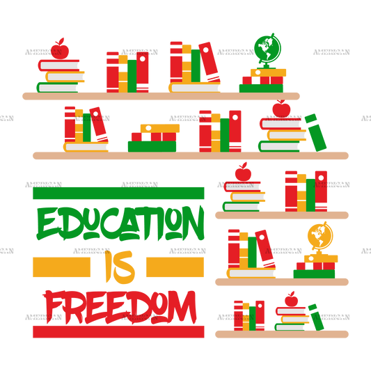 Black History Education Is Freedom DTF Transfer