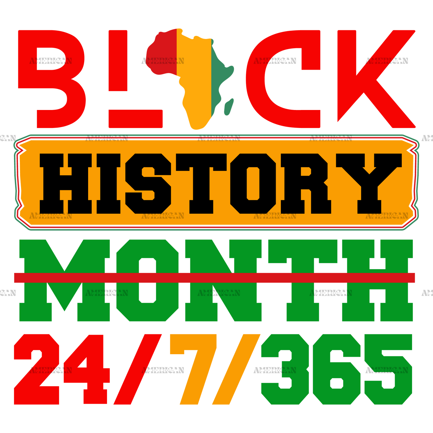 Black History Month-7 DTF Transfer