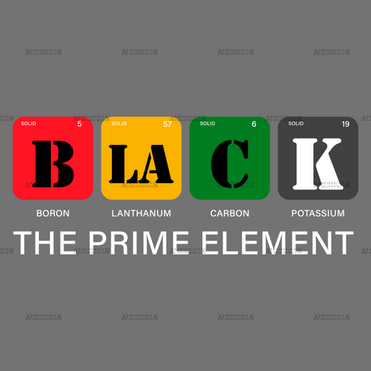 Black The Prime Element-2 DTF Transfer