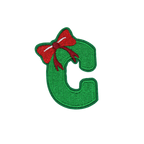 Christmas 2.5" Embroidery Letter Varsity