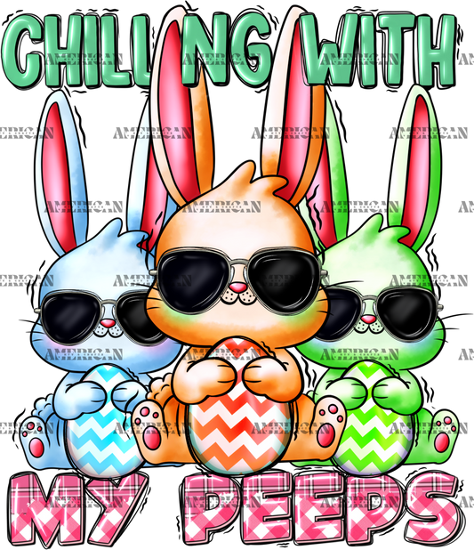 Chilling With My Peeps Eastern DTF Transfer