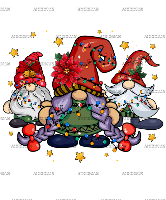 Christmas Gnomies DTF Transfer