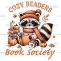 Cozy Readers Book Society DTF Transfer