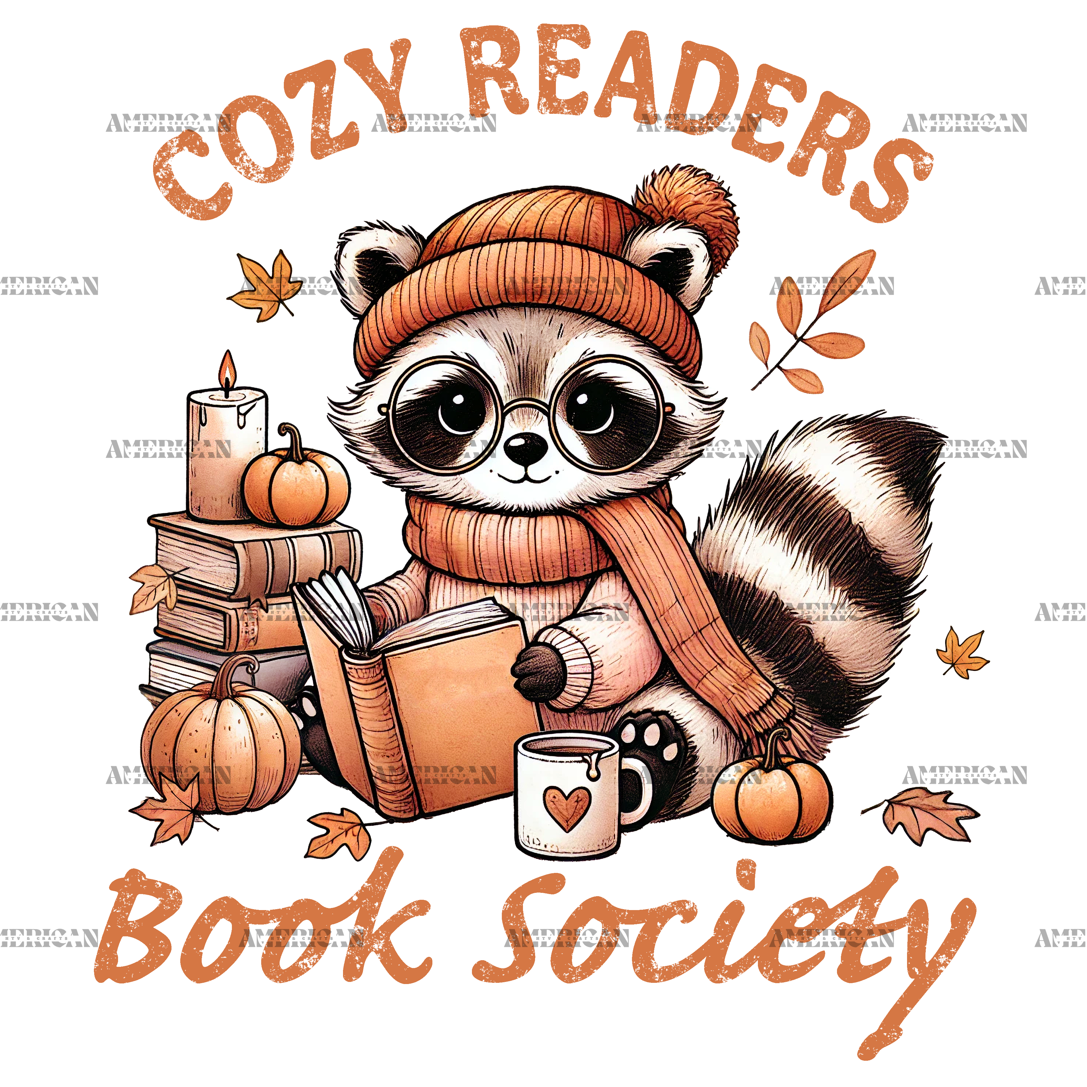 Cozy Readers Book Society DTF Transfer