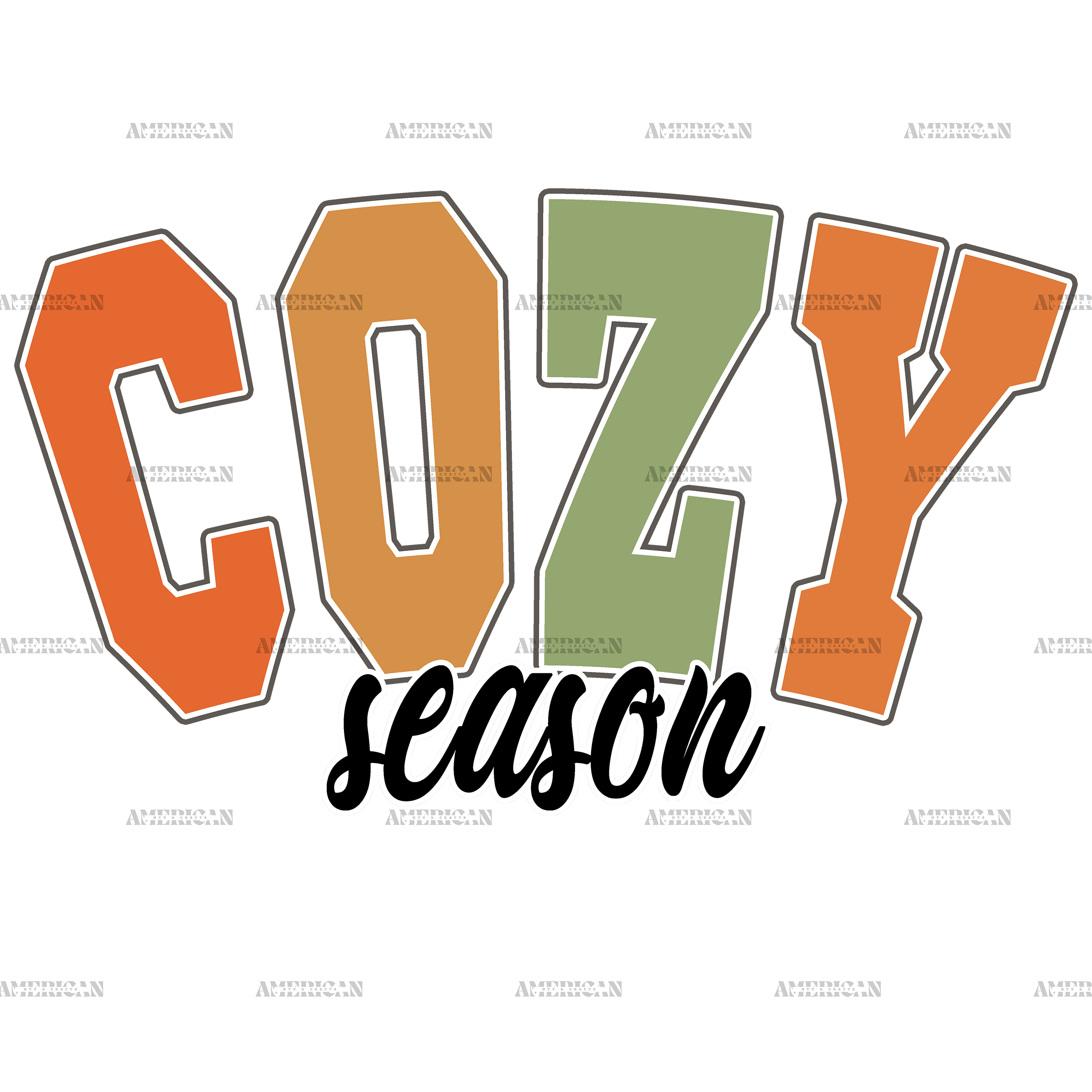 Cozy Season Fall DTF Transfer