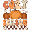 Cozy Season Pumpkin DTF Transfer