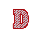 Christmas 2.5" Embroidery Letter Varsity