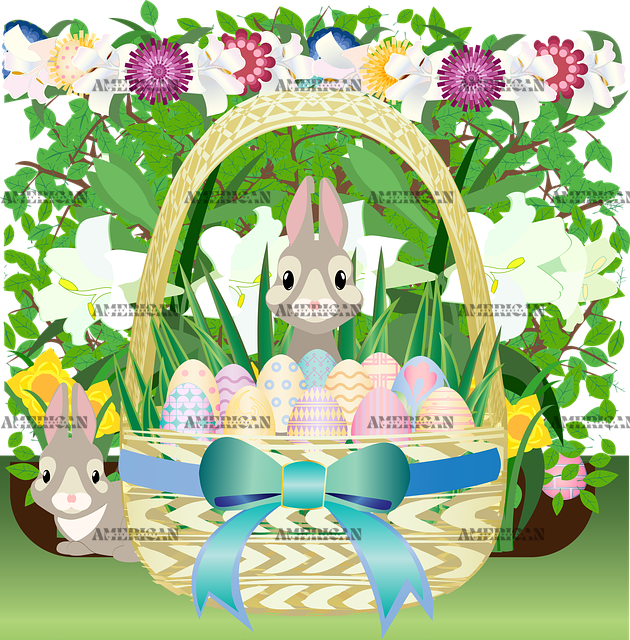 Easter Garden DTF Transfer