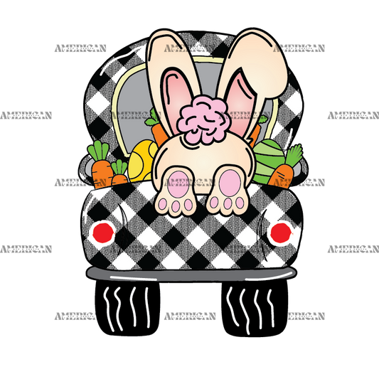 Easter Truck DTF Transfer