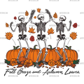 Fall Breeze And Autumn Leaves-2 DTF Transfer