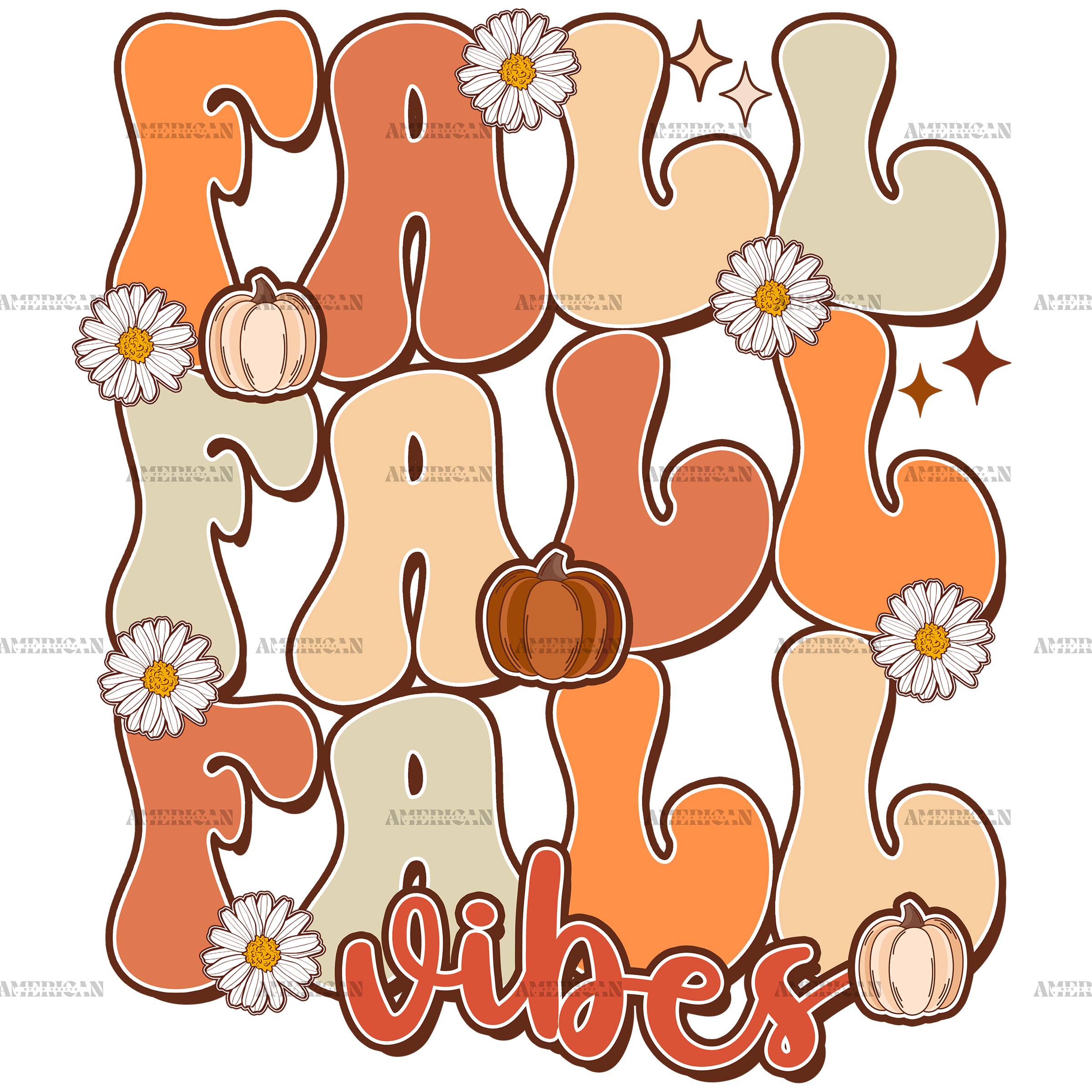 Fall Fall Vibes DTF Transfer