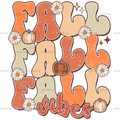 Fall Fall Vibes Dotted DTF Transfer