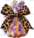 Fall Pumpkin Bow-2 DTF Transfer