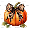 Fall Pumpkin Bow-3 DTF Transfer