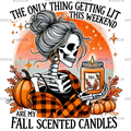 Fall Scented Candles DTF Transfer