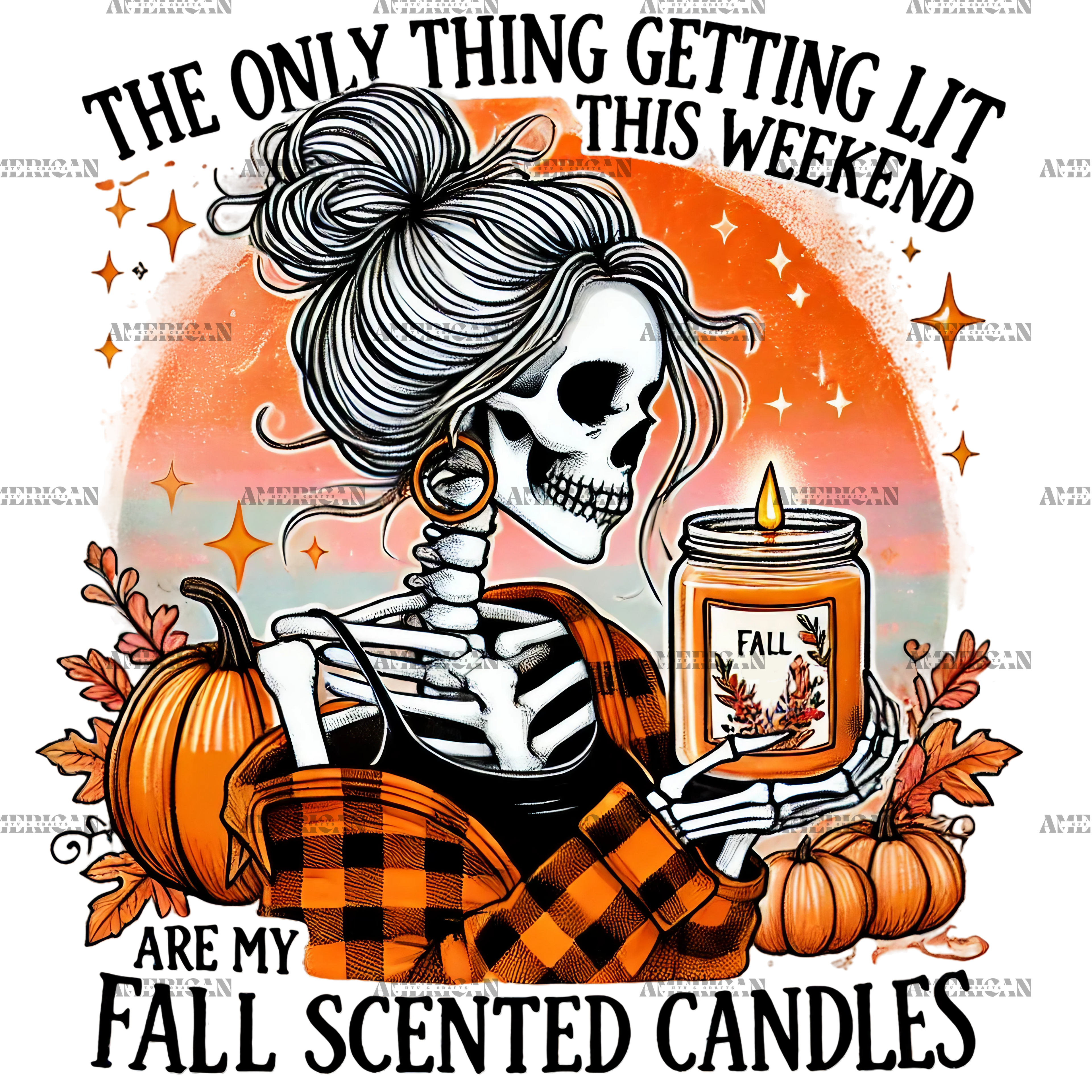 Fall Scented Candles DTF Transfer