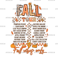 Fall Tour Fall Vibes Only-2 DTF Transfer