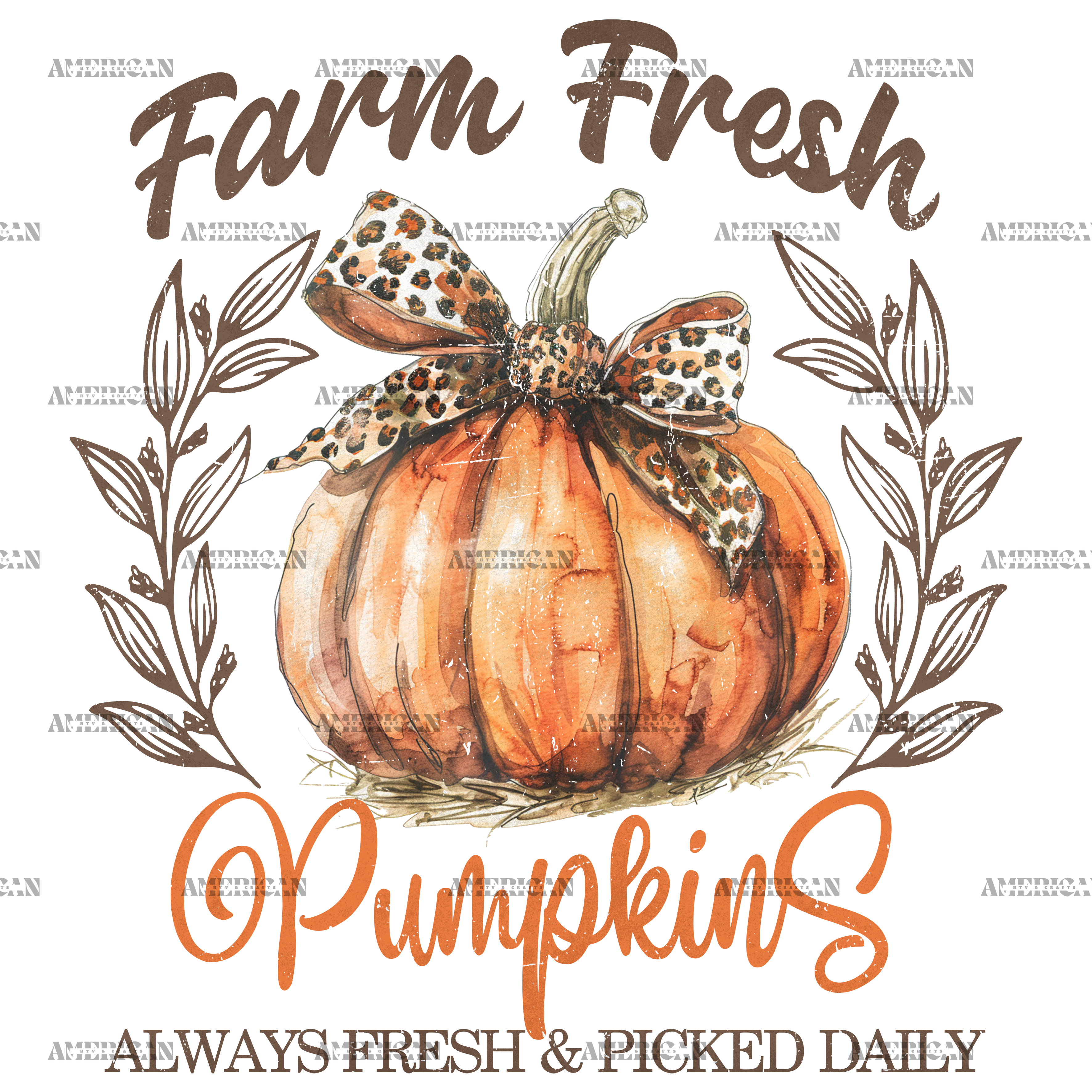 Farm Fresh Pumpkins-3 DTF Transfer