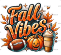 Football Fall Vibes-2 DTF Transfer