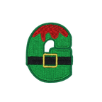 Christmas 2.5" Embroidery Letter Varsity