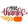 Give Thanks-2 DTF Transfer