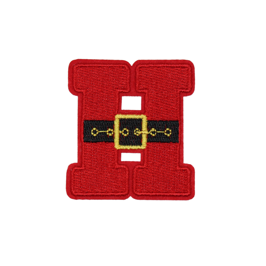 Christmas 2.5" Embroidery Letter Varsity