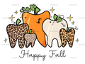 Happy Fall Teeth DTF Transfer
