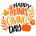 Happy Thanks Giving Day-2 DTF Transfer