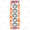 Happy Thanksgiving Day DTF Transfer